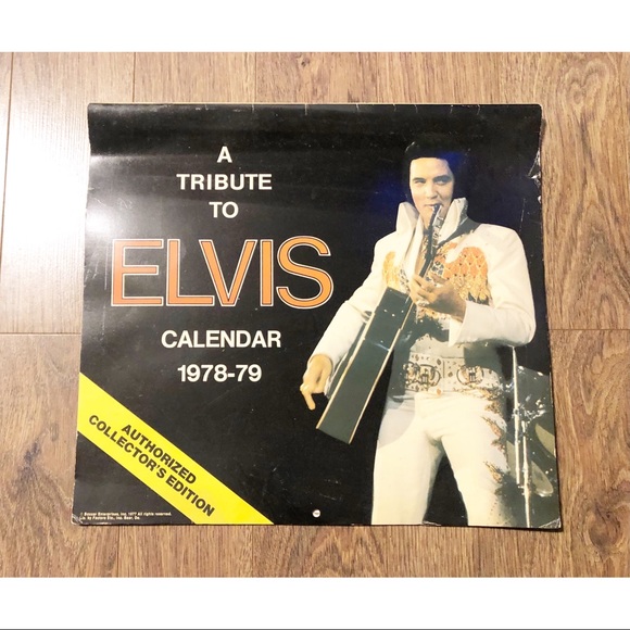 Vintage A Tribute To Elvis 1978-79 Calendar - Picture 1 of 1